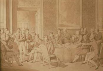 The Congress of Vienna, 1815 (pencil & w/c) (SEE ALSO 217258) | Obraz na stenu