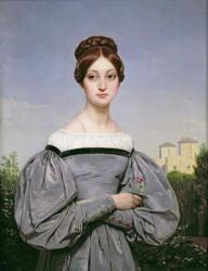 Portrait of Louise Vernet (1814-45) Daughter of the Artist (oil on canvas) | Obraz na stenu