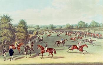 Epsom: preparing to start, 1830 | Obraz na stenu