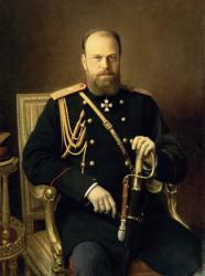 Portrait of Emperor Alexander III (1845-94) 1886 (oil on canvas) | Obraz na stenu