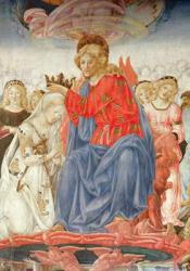 Detail of the Coronation of the Virgin (oil on panel) | Obraz na stenu