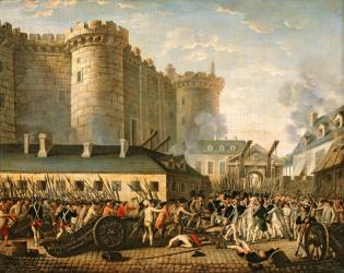 The Taking of the Bastille, 14 July 1789 (oil on canvas) | Obraz na stenu