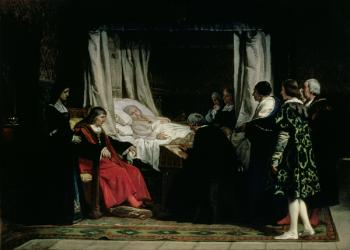 The Testament of Queen Isabella the Catholic (1451-1504) 1864 (oil on canvas) | Obraz na stenu