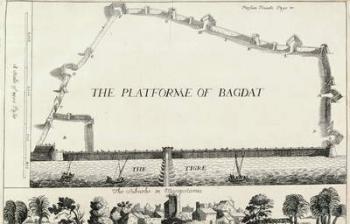 Plan of Baghdad, from an English translation of 'Les Six Voyages de J.B. Tavernier' (engraving) | Obraz na stenu