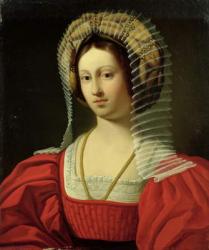 Giovanna I (1326-82) Queen of Naples, 1842 (oil on canvas) | Obraz na stenu