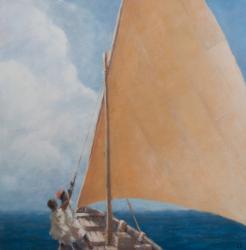 Dhow, Kilifi, 2012 (acrylic on canvas) | Obraz na stenu
