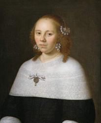Portrait of a Young Woman from Hoorn, 1658 (oil on canvas) | Obraz na stenu