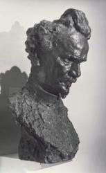 Portrait bust of Henri Rochefort (1830-1913) journalist and founder of the newspaper 'L'Intransigeant' (bronze) | Obraz na stenu