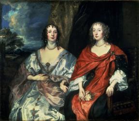 A. Dalkieth (Countess Morton) and Lady Kirk, 1640 | Obraz na stenu