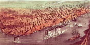 City of New Orleans (litho) | Obraz na stenu