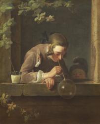 Soap Bubbles, c. 1733- 34 (oil on canvas) | Obraz na stenu