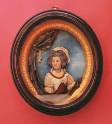 Miniature portrait of Mary Berry (1763-1852) | Obraz na stenu