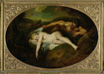 Nymph and Satyr, or Jupiter and Antiope, 1715 (oil on canvas) | Obraz na stenu