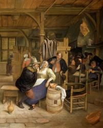 A Tavern Interior with Card Players | Obraz na stenu