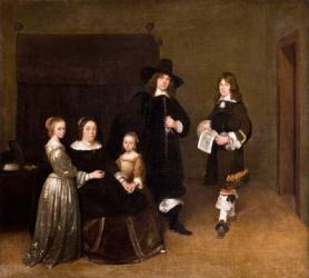 Portrait of a Family, 1656 (oil on canvas) | Obraz na stenu