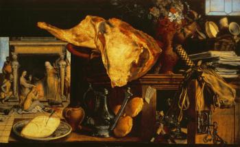 Vanitas still life (Christ with Mary and Martha), 1552 (panel) | Obraz na stenu