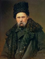 Portrait of the Ukranian Author Taras Grigorievich Shevchenko (1814-61), 1871 (oil on canvas) | Obraz na stenu
