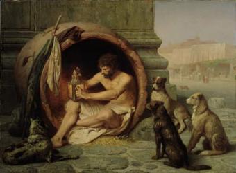 Diogenes, 1860 (oil on linen) | Obraz na stenu