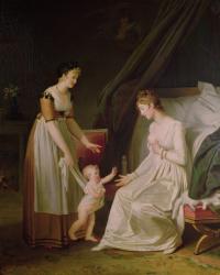 The Breastfeeding Mother (oil on canvas) | Obraz na stenu