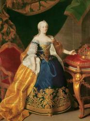 Portrait of the Empress Maria Theresa of Austria (1717-80) (oil on canvas) | Obraz na stenu