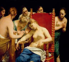 The Death of Cleopatra (oil on canvas) | Obraz na stenu