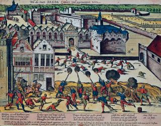 The Haultepenne Fury in 1581 (coloured engraving) | Obraz na stenu