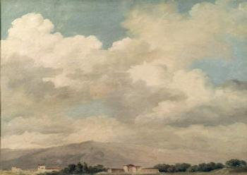 Study of the Sky at Quirinal (oil on paper mounted on card) | Obraz na stenu