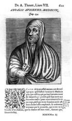 Avicenna, illustration from 'Les vrais pourtraits et vies des hommes illustres' by Andre Thevet, published 1584 (engraving) | Obraz na stenu