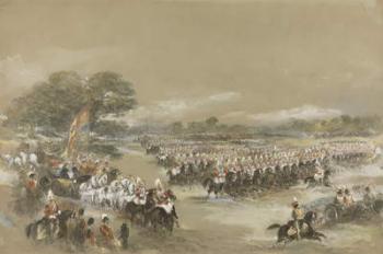 Royal review at Windsor, Queen Victoria and Khedive Ismail Pashe of Egypt, June 26th, 1868 (w/c, gouache and black chalk) | Obraz na stenu