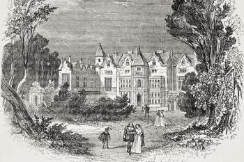 Holland House, Kensington, from 'Old England's Worthies' by Lord Brougham and others, published London, c.1880s (litho) | Obraz na stenu