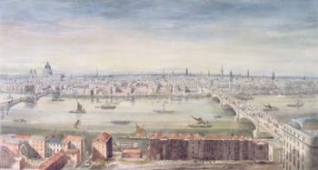 A View of London from St. Paul's to the Custom House, 1837 (w/c on paper) | Obraz na stenu