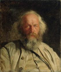 Portrait of Mikhail Alexandrovich Bakunin (1814-76) 1871 (oil on canvas) | Obraz na stenu