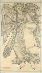 Angel with Scroll - figure number nine, 1880 (chalk on paper) | Obraz na stenu