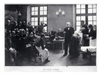 A Clinical Lesson with Doctor Charcot at the Salpetriere, 1887 (oil on canvas) (b/w photo) | Obraz na stenu