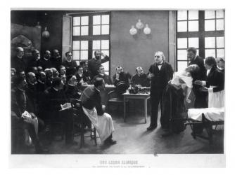 A Clinical Lesson with Doctor Charcot at the Salpetriere, 1887 (oil on canvas) (b/w photo) | Obraz na stenu