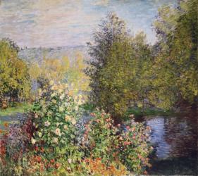 A Corner of the Garden at Montgeron, 1876-7 (oil on canvas) | Obraz na stenu