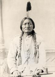 Sitting Bull (b/w photo) | Obraz na stenu