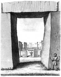 A Peep into the Sanctum Sanctorium, by Stukeley, 1724 (engraving) | Obraz na stenu