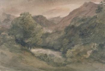 Borrowdale, Evening after a Fine Day, October 1, 1806 (w/c over graphite on paper) | Obraz na stenu