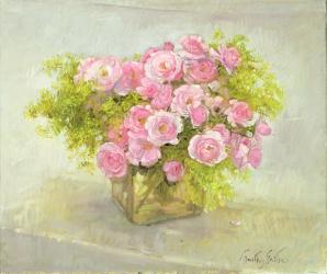 Alchemilla and Roses, 1999 (oil on canvas) | Obraz na stenu