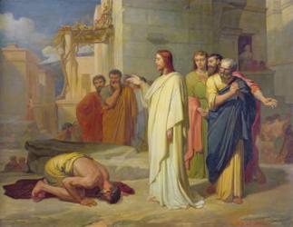 Jesus Healing the Leper, 1864 (oil on canvas) | Obraz na stenu