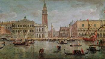 View of Venice, 1719 (oil on canvas) | Obraz na stenu
