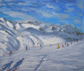 Mountain Tops, Tignes, 2009 (oil on canvas) | Obraz na stenu