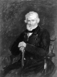 Thomas Carlyle (1795-1881) (litho) (b/w photo) | Obraz na stenu