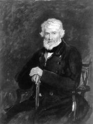 Thomas Carlyle (1795-1881) (litho) (b/w photo) | Obraz na stenu