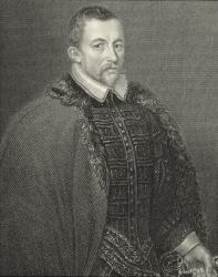 Portrait of Sir Thomas Bodley (1545-1613) from 'Lodge's British Portraits', 1823 (engraving) | Obraz na stenu
