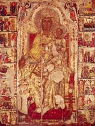 Icon of the Virgin and Child, c.1300 (oil on panel) | Obraz na stenu