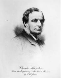 Charles Kingsley (1819-1875) (engraving) (b&w photo) | Obraz na stenu