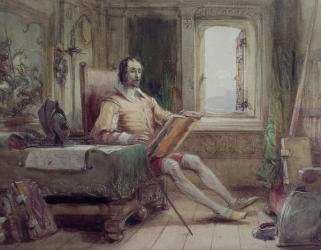 Don Quixote in his Study | Obraz na stenu