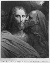 The Kiss of Judas (engraving) | Obraz na stenu